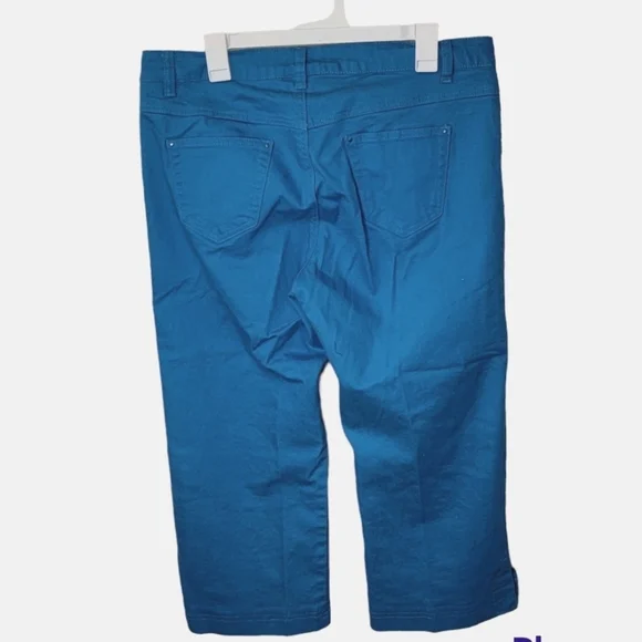 Monroe & Main Capri pants Blue Size 14 - Picture 2 of 9